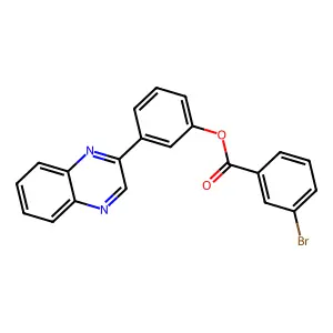 3-(2-Quinoxalinyl)phenyl 3-bromobenzoate structure