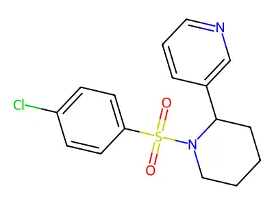3-[1-(4-Chlorophenyl)sulfonylpiperidin-2-yl]pyridine structure