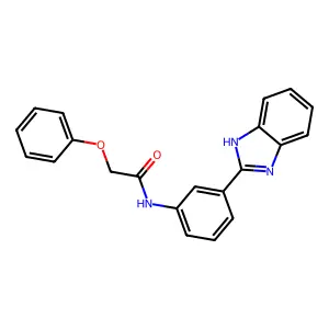 N-[3-(1H-benzimidazol-2-yl)phenyl]-2-phenoxyacetamide structure