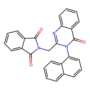 2-[(3-Naphthalen-1-yl-4-oxoquinazolin-2-yl)methyl]isoindole-1,3-dione structure