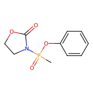 3-[Methyl(phenoxy)phosphoryl]-1,3-oxazolidin-2-one structure