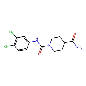 N~1~-(3,4-dichlorophenyl)piperidine-1,4-dicarboxamide structure