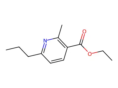 Ethyl 2-methyl-6-propylnicotinate structure