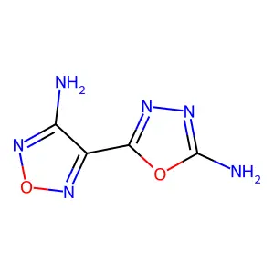 4-(5-Amino-1,3,4-oxadiazol-2-yl)-1,2,5-oxadiazol-3-amine structure