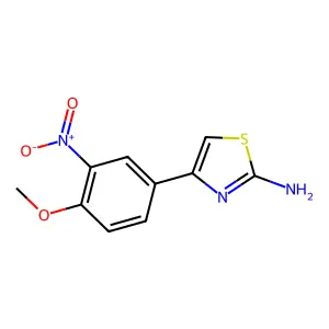 4-(4-甲氧基-3-硝基苯基)-1,3-噻唑-2-胺 structure