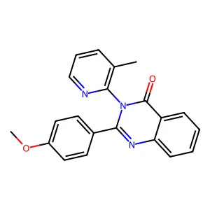 2-(4-Methoxyphenyl)-3-(3-methylpyridin-2-yl)quinazolin-4-one structure