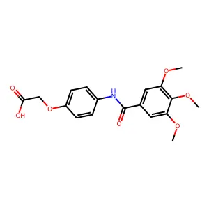 2-(4-(3,4,5-Trimethoxybenzamido)phenoxy)acetic acid structure