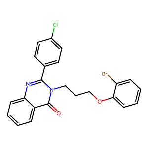 3-[3-(2-Bromophenoxy)propyl]-2-(4-chlorophenyl)quinazolin-4-one structure
