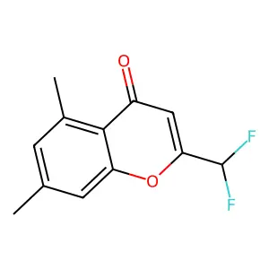 2-(difluoromethyl)-5,7-dimethyl-4H-chromen-4-one structure
