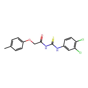 N-[(3,4-dichlorophenyl)carbamothioyl]-2-(4-methylphenoxy)acetamide structure