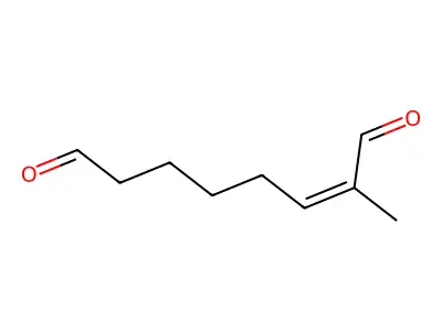 2-Methyl-oct-2-enedial structure