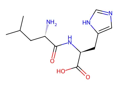 Leucylhistidine structure