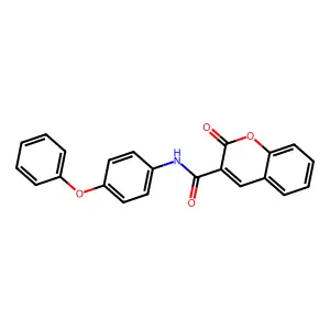 2-oxo-N-(4-phenoxyphenyl)-2H-chromene-3-carboxamide structure