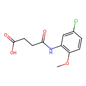 3-[(5-Chloro-2-methoxyphenyl)carbamoyl]propanoic acid structure