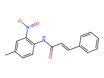 (E)-N-(4-methyl-2-nitrophenyl)-3-phenylprop-2-enamide structure