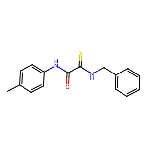 2-(benzylamino)-N-(4-methylphenyl)-2-thioxoacetamide structure