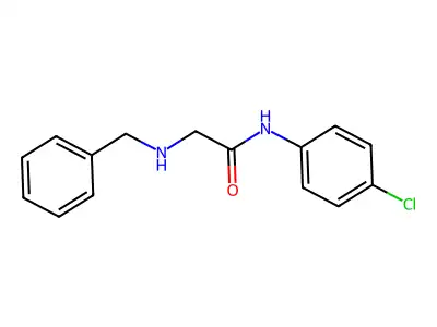 2-(benzylamino)-N-(4-chlorophenyl)acetamide structure
