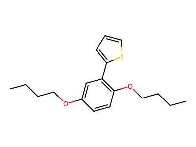 2-(2,5-Dibutoxyphenyl)thiophene structure