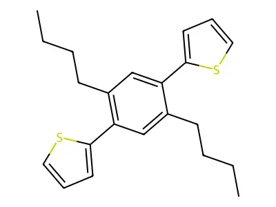 2,2'-(2,5-Dibutyl-1,4-phenylene)bis[thiophene] structure