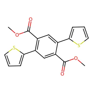Dimethyl 2,5-di(thiophen-2-yl)terephthalate structure