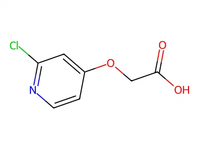 2-[(2-Chloropyridin-4-yl)oxy]acetic acid structure