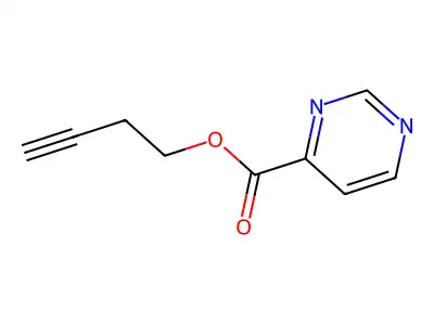 4-Pyrimidinecarboxylic acid 3-butynyl ester structure