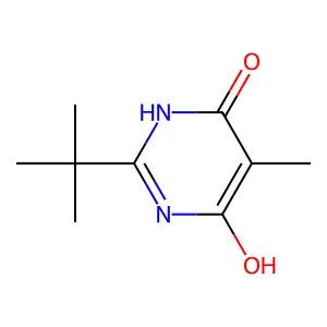 2-Tert-butyl-5-methyl-4,6-pyrimidinediol structure
