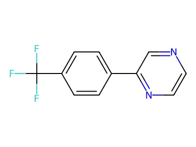 2-[4-(Trifluoromethyl)phenyl]pyrazine structure