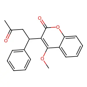 4-Methoxy-3-(3-oxo-1-phenylbutyl)chromen-2-one structure
