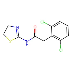 2-(2,6-dichlorophenyl)-N-(4,5-dihydro-1,3-thiazol-2-yl)acetamide structure