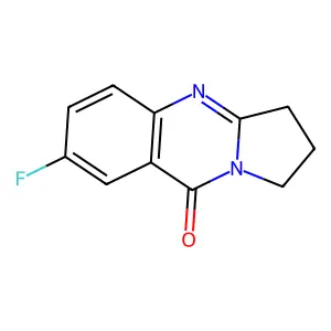 7-Fluoro-2,3-dihydropyrrolo[2,1-B]quinazolin-9(1H)-one structure
