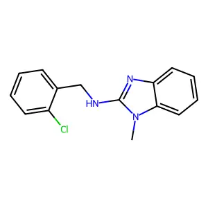 N-(2-chlorobenzyl)-1-methyl-1H-benzimidazol-2-amine structure