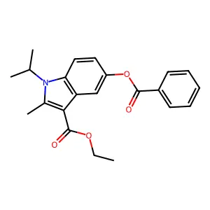 Ethyl 5-benzoyloxy-2-methyl-1-propan-2-ylindole-3-carboxylate structure