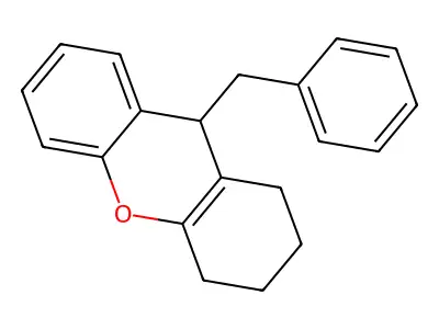 9-benzyl-2,3,4,9-tetrahydro-1H-xanthene structure