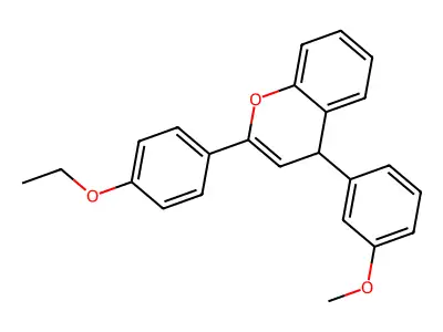 2-(4-ethoxyphenyl)-4-(3-methoxyphenyl)-4H-chromene structure