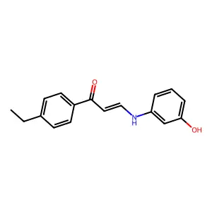 1-(4-Ethylphenyl)-3-[(3-hydroxyphenyl)amino]prop-2-en-1-one structure