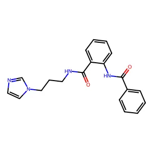 2-苯甲酰氨基-N-(3-咪唑-1-基丙基)苯甲酰胺 structure
