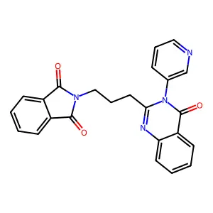 2-[3-(4-Oxo-3-pyridin-3-ylquinazolin-2-yl)propyl]isoindole-1,3-dione structure