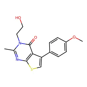 3-(2-Hydroxyethyl)-5-(4-methoxyphenyl)-2-methylthieno[2,3-d]pyrimidin-4-one structure