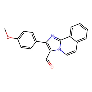 2-(4-Methoxyphenyl)imidazo[2,1-a]isoquinoline-3-carbaldehyde structure
