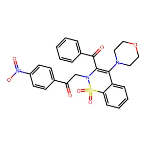 2-(3-benzoyl-4-morpholin-4-yl-1,1-dioxo-1 structure
