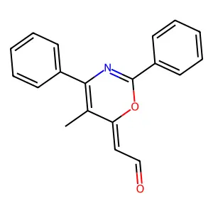 2-(5-Methyl-2,4-diphenyl-6H-1,3-oxazin-6-ylidene)acetaldehyde structure