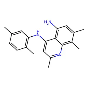 N~4~-(2,5-dimethylphenyl)-2,7,8-trimethyl-4,5-quinolinediamine structure