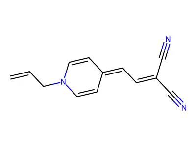 2-[2-(1-Prop-2-enylpyridin-4-ylidene)ethylidene]propanedinitrile structure