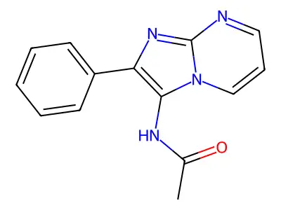 N-(2-phenylimidazo[1,2-a]pyrimidin-3-yl)acetamide structure