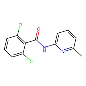 2,6-dichloro-N-(6-methylpyridin-2-yl)benzamide structure