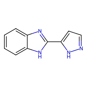 2-(1H-Pyrazol-5-yl)-1H-1,3-benzodiazole structure