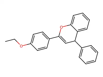 2-(4-ethoxyphenyl)-4-phenyl-4H-chromene structure
