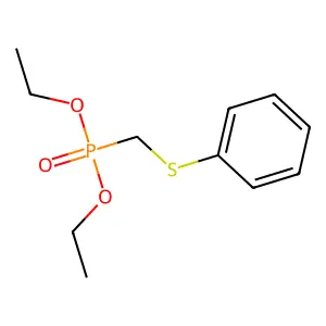 Diethyl phenylthiomethylphosphonate structure