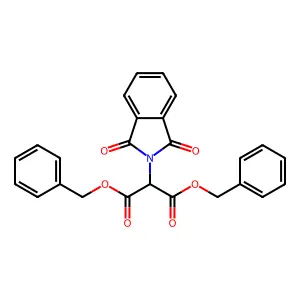 Dibenzyl phthalimidomalonate structure